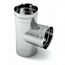 Тройник одностенный дымоходный 90 градусов D-140 мм из нержавеющей стали Прок с доставкой в Таганрог